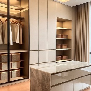 <span class=keywords><strong>Armario</strong></span> Moderno con Puertas Enrollables de Aglomerado para Dormitorio, Mueble de Almacenamiento, Diseño Personalizado, Fabricante Mayorista Directo de Fábrica - Product Image 2