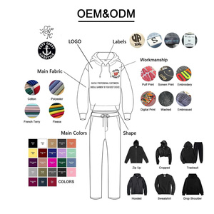 Acid Wash Men Sweatsuit Cotton Custom Screen Print Hoodie Set Flare Pants Monkey Wash Vintage Chándal en blanco para hombres - Product Image 5