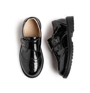 2025 coréen Vintage <span class=keywords><strong>petit</strong></span> garçon chaussures en cuir PU <span class=keywords><strong>petit</strong></span> garçon appartements enfants enfants chaussures - Product Image 4