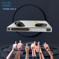 Switches Cisco Catalyst C9500-16X-A Nuevos de Fábrica, 16 Puertos PoE Advantage, 4 Uplinks Gigabit SFP, Función SNMP, C9500-16X-A