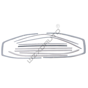 WZXD - Garniture de cadre de fenêtre de voiture en acier inoxydable, accessoires de moulage de fenêtre pour Land Cruiser LC300 2022 - Product Image 2