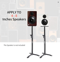 SS048 Yinyu Support de Haut-Parleur PA à Réglage de Hauteur Sans Outil, Charge 20KG, pour Enceintes d'Étagère 4"-8" Utilisation Studio