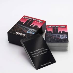 Verres à liqueur personnalisés pour casino adultes affaires vin sexe pensez à boire jeux de cartes pour couples avec boîte - Product Image 4