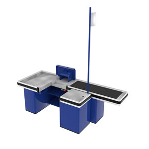 อุปกรณ์ซูเปอร์มาร์เก็ต เคาน์เตอร์คิดเงินสแตนเลสสำหรับซูเปอร์มาร์เก็ต - Product Image 5