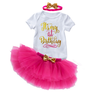 Bambina è il mio secondo <span class=keywords><strong>2</strong></span> ° compleanno abiti abbigliamento 3 pezzi set vestito <span class=keywords><strong>2</strong></span> ° compleanno vestito DGHB-002 - Product Image 3