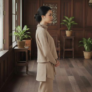 Sweat-shirt de sport musulman décontracté en tricot d'automne Jahit Pukal OEM - Design modeste respirant Contrôle de qualité constant - Product Image 4