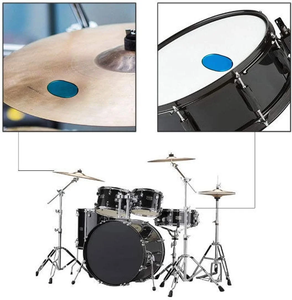 Gels pour batterie, Gels Moon pour batterie, Pads de silencieux pour le contrôle du son, Amortisseurs souples transparents en silicone non toxique pour caisse claire, toms et cymbales - Product Image 1