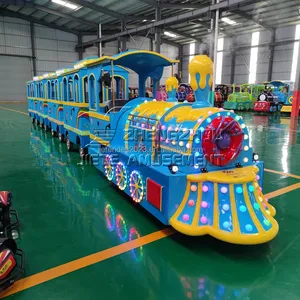 游乐园观光旅游电动火车儿童游乐派对儿童无轨火车出售