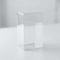 Kailiou Vente en gros Boîte en plastique sur mesure, boîte d'emballage transparente jetable en PET pliable pour bougies et artisanat