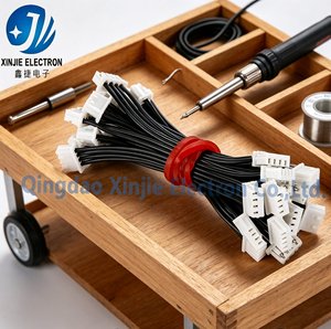 Kabel Harness Konektor JST PH 2.0mm 2-Pin Kustom Warna Hitam Perakitan Kabel UL1007 Bersertifikasi UL/CE untuk LED & Elektronik Kecil - Product Image 5