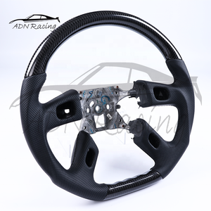 Volante de Fibra de Carbono Negro Brillante para <span class=keywords><strong>Hummer</strong></span> GMC Sierra SLT H2 2003 2004 2005 2006 Silverado - Product Image 2