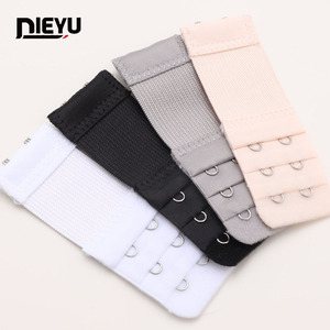 女性用 2 列 3 列 4 列伸縮性ストレッチ下着ブラジャー バックエクステンション フック フックアンドアイ ストラップレス ブラジャー アクセサリー - Product Image 1