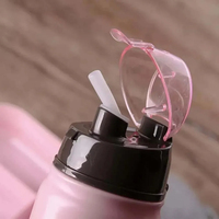 Joli Ensemble Boîte à Lunch Scolaire 400ml, Bento Micro-Ondes Anti-Fuite avec Couvercles Chauffables en Plastique Alimentaire, 2 Compartiments pour Enfants