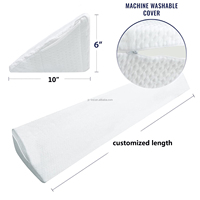 High Density Foam Core Bett Keil kissen Matratze Wedge Gap Filler Kissen Kopfteil Gap Kissen mit Seiten taschen