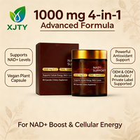 Complément alimentaire anti-âge NAD Plus, quercétine, glutathion, resvératrol, 60 capsules végétariennes, antioxydant, santé cellulaire