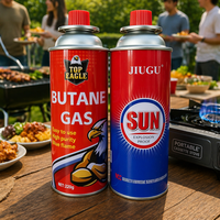 Prix d'usine, vente directe, bouteille de gaz portable de qualité supérieure 220g, cartouche de gaz de camping sécurisée, gazole certifié pour l'extérieur
