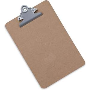 Petit porte-documents universel brun en carton rigide, capacité de 0,75 po, capacité de 5 x 8 feuilles, fabriqué en plastique durable - Product Image 2