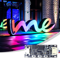 Controlador de Tira LED Programable Lededit 5V/12V a Todo Color WS2811SK6812, Capacidad de Carga de 300 Píxeles, Efecto de Flujo de Carreras de Caballos