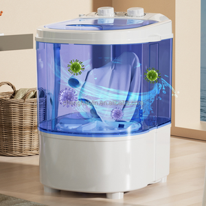 Mini <span class=keywords><strong>Lavadora</strong></span> <span class=keywords><strong>Portátil</strong></span> Compacta Semiautomática con Cesta de Centrifugado <span class=keywords><strong>para</strong></span> Ropa de Bebé, <span class=keywords><strong>Lavadora</strong></span> Pequeña <span class=keywords><strong>para</strong></span> Dormitorio o <span class=keywords><strong>Apartamento</strong></span> - Product Image 2