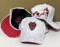 Topi Oem Custom Rhinestone Original Gorra Hats Koleksi Ulang Tahun Hitam 5-Panel Baseball Caps Hats Box