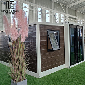 Casa pré-fabricada dobrável personalizada com estrutura de aço, metal luxuosa, pré-fabricada, sala dobrável de asa dupla - Product Image 5