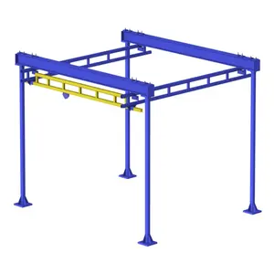 Flexible Combined Rigid Track Overhead Crane Design for Various Load Capacities