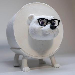 Creative Custom 3D Printed Polar Bear <b>Toilet</b> Paper Holder Holds Standard <b>Rolls</b> Easy to Refill Functional Bathroom Essential - Product Image 6