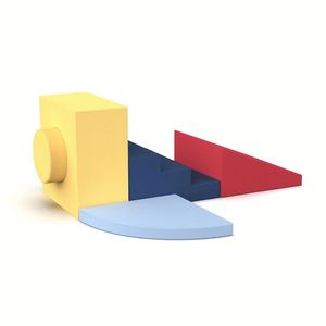 Jouets d'empilage éducatifs et sécurisés avec formes géométriques, blocs de jeu souples pour grimper et ramper en intérieur pour les tout-petits - Product Image 3