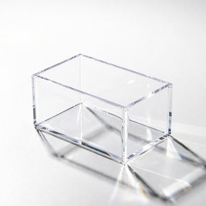 Clear <b>Storage</b> <b>Box</b> 16.4x8.2x6.2cm For Daily Skin Care Organizer Plastic Container - Product Image 1