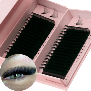 Extensiones <span class=keywords><strong>de</strong></span> Pestañas <span class=keywords><strong>de</strong></span> Volumen Suave <span class=keywords><strong>de</strong></span> Alta Calidad, Fibra PBT Coreana, Veganas, Libres <span class=keywords><strong>de</strong></span> Crueldad, Individuales, 0.05mm, Negro Intenso - Product Image 5