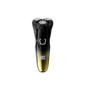 Afeitadora Eléctrica CITICITY Portátil Negra y Dorada, Rotatoria de Triple Cuchilla, IPX7 Impermeable, Recargable por USB, Totalmente Lavable, para Uso Corporal y Doméstico - Product Image 1
