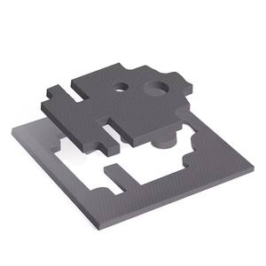 แผ่นซิลิโคนนำความร้อนงานตามสั่งแผ่นรองกันความร้อนประสิทธิภาพสูงสำหรับซีพียู12.8วัตต์/เมตรแผ่นทำความร้อนเจล - Product Image 2