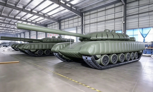 Cible de Tir Gonflable Étanche <span class=keywords><strong>T72</strong></span> – Maquette de Char Gonflable Tactique pour Camouflage sur le Terrain - Product Image 5