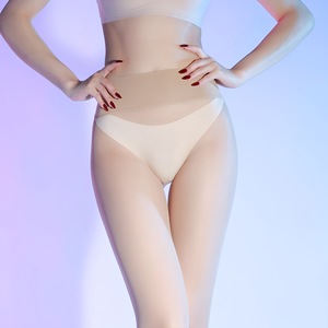 Seamless Deep Crotch Stockings Ultra Thin 0D Transparent Matte Nylon Women's Plus Size Skin Tone Stockings - Product Image 1