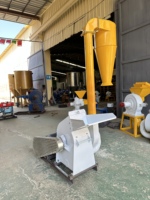 Nouvelle machine à broyer le maïs et le soja en acier inoxydable, moulin à marteaux, capacité de 1 tonne/h, haute productivité