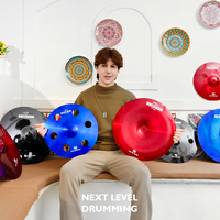 Professional 7-Piece PD Blue Cymbal Set High Quality Gong Cymbals Essential Drum Accessories