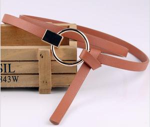 Cinturón de PU delgado para mujer, nuevo estilo, con hebilla de Pin, venta al por mayor - Product Image 3