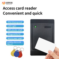 Impermeable 13,56 Mhz IC Proximidad Control de acceso al aire libre Lector sin contacto Wiegand26/34 Control DE ACCESO Lectores de tarjetas RFID