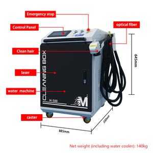 Máquina de Limpieza Láser de Pulso Portátil de 200W 500W para Eliminación Eficiente de Óxido y Pintura en Superficies Metálicas - Product Image 4