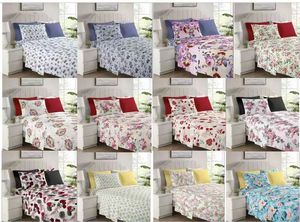Set di Biancheria da Letto in Poliestere con Stampa Floreale, 6 Pezzi, Misura King Queen, con Lenzuola e Federe per Camera da Letto - Product Image 5