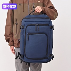 Zhuoku Expandable Multi Layer <b>Backpack</b> For Men <b>Large</b> Capacity Travel Laptop Bag With Multiple Pockets Breathable Solid Color - Product Image 3