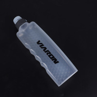 Bouteille d'eau souple portable en PP sans BPA de 400 ml, légère, idéale pour la course à pied, le cyclisme et l'équitation