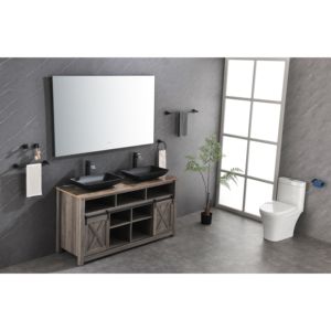 DB Modern LED Miroir de courtoisie pour salle de bain 60x36 pouces Support mural rétro-éclairé avec mémoire anti-buée Grand ramassage réglable uniquement - Product Image 4