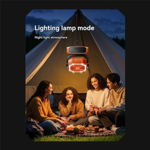 Ventilador de Camping Recarregável de 3 Velocidades 20000Mah, Com Movimento Automático, Luz LED, Controle Remoto, Ventilador Portátil para Uso Externo e de Mesa - Product Image 6