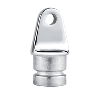 Bouchon de tuyau triangulaire en acier inoxydable de raccord supérieur de Bimini de marque TangRen avec oeil intérieur matériel marin bateaux à joint pivotant