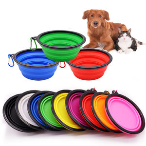 Tigela Portátil para Ração de Cães Ecológica de 350ml, Dobrável em Silicone TPE com Estilo Sólido e Amor, Tigela Plástica Colapsável para Animais de Estimação - Product Image 1