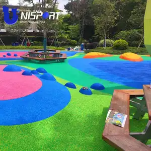 Unisport Custom Good Quality Colorful Epdm Rubber Granules For Kids Playground /Running Track