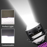 Projecteur laser Sunshiny S4 à grande lentille 130W 24000LM avec phares LED H1 H4 H7 H11 9005 9006 et LED pour une visibilité améliorée