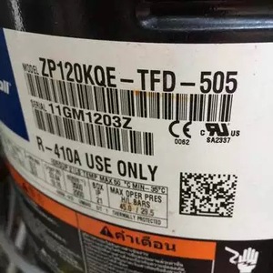คอมเพรสเซอร์ทำความเย็นโคปแลนด์ รุ่น ZP120KQE TFD 505 ใช้กับสารทำความเย็น R410A เท่านั้น - Product Image 1