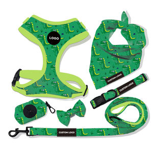 2025 nuevo juego de arnés de lujo para perros OEM personalizado fabricantes ajustable logotipo personalizado arnés para perros <span class=keywords><strong>Collar</strong></span> correa para perros - Product Image 4